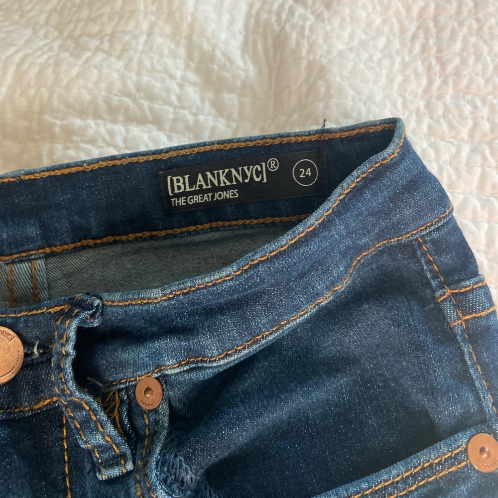 Blank NYC - The Great Jones Dark Wash High Rise Skinny Jeans